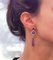 Platinum Dangle Earrings with Amethysts 4