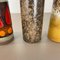 Vintage Pottery Fat Lava Vases Made from Scheurich, Germany, 1970s, Set of 4 13
