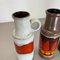 Vintage Pottery Fat Lava Vases Made from Scheurich, Germany, 1970s, Set of 4 6