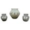 Vases Turmalin Vintage par Wilhelm Wagenfeld pour WMF, Allemagne, 1960s, Set de 3 1