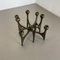 Mid-Century Brutalist Bronze Candleholder by Michael Harjes, Germany, 1960s, Image 9