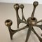 Mid-Century Brutalist Bronze Candleholder by Michael Harjes, Germany, 1960s 10