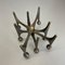 Mid-Century Brutalist Bronze Candleholder by Michael Harjes, Germany, 1960s 14