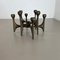 Mid-Century Brutalist Bronze Candleholder by Michael Harjes, Germany, 1960s, Image 2