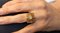 Ring mit Blattgold und Diamanten, 1950er 3