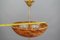 Neoclassical French Alabaster and Bronze Pendant Light, Image 16