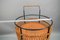 Mid-Century Bohemian Style Round Braided Serving Trolley Bar Cart, 1970s, Image 17