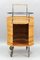 Mid-Century Bohemian Style Round Braided Serving Trolley Bar Cart, 1970s, Image 2