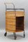 Mid-Century Bohemian Style Round Braided Serving Trolley Bar Cart, 1970s, Image 8