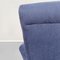 Moderne italienische Mid-Century Sessel mit blauem Stoffbezug, 1960er, 2er Set 14
