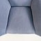 Mid-Century Modern Italian Lounge Chairs in Blue Fabric, 1960s, Set of 2, Image 7