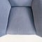 Moderne italienische Mid-Century Sessel mit blauem Stoffbezug, 1960er, 2er Set 7
