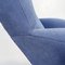 Mid-Century Modern Italian Lounge Chairs in Blue Fabric, 1960s, Set of 2, Image 11