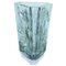 Italian Art Deco Green-Blue Alexandrite Glass Vase with Female Figure, 1900s 1
