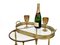 Mid-Century French Brass Faux Bamboo Serving Bar Cart by Maison Jansen, 1970s, Image 15