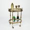 Mid-Century French Brass Faux Bamboo Serving Bar Cart by Maison Jansen, 1970s 4