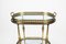 Mid-Century French Brass Faux Bamboo Serving Bar Cart by Maison Jansen, 1970s, Image 17