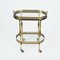 Mid-Century French Brass Faux Bamboo Serving Bar Cart by Maison Jansen, 1970s 10