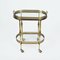 Mid-Century French Brass Faux Bamboo Serving Bar Cart by Maison Jansen, 1970s, Image 10