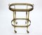 Mid-Century French Brass Faux Bamboo Serving Bar Cart by Maison Jansen, 1970s 14