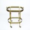 Mid-Century French Brass Faux Bamboo Serving Bar Cart by Maison Jansen, 1970s 16