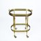 Mid-Century French Brass Faux Bamboo Serving Bar Cart by Maison Jansen, 1970s, Image 16