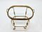 Mid-Century French Brass Faux Bamboo Serving Bar Cart by Maison Jansen, 1970s, Image 20