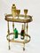 Mid-Century French Brass Faux Bamboo Serving Bar Cart by Maison Jansen, 1970s 11