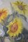 Beppe Grimani, Großes Stillleben mit Sonnenblumen, Öl auf Leinwand 4