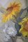 Beppe Grimani, Großes Stillleben mit Sonnenblumen, Öl auf Leinwand 7