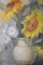 Beppe Grimani, Großes Stillleben mit Sonnenblumen, Öl auf Leinwand 3