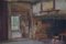 Interno con camino, XIX secolo, Olio su tela, con cornice, Immagine 4