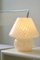 Gelbe Vintage Murano Pilz Tischlampe 7