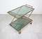 Faux Bamboo Brass & Smoked Glass Serving Cart from Rue Royale, France, 1960s 8