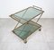 Faux Bamboo Brass & Smoked Glass Serving Cart from Rue Royale, France, 1960s, Image 8