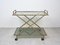 Faux Bamboo Brass & Smoked Glass Serving Cart from Rue Royale, France, 1960s, Image 2