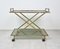 Faux Bamboo Brass & Smoked Glass Serving Cart from Rue Royale, France, 1960s 3