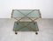 Faux Bamboo Brass & Smoked Glass Serving Cart from Rue Royale, France, 1960s 6
