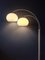 Lámpara de pie era espacial vintage en blanco con forma de hongo de arco doble de Dijkstra Lampen, Imagen 7
