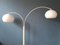 Vintage Space Age White Double Arc Mushroom Floor Lamp from Dijkstra Lampen, Image 2