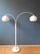 Vintage Space Age White Double Arc Mushroom Floor Lamp from Dijkstra Lampen 1
