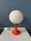 Vintage Space Age Mid-Century Opaline Murano Glass Table Lamps, Set of 2, Image 1