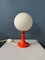 Vintage Space Age Mid-Century Opaline Murano Glass Table Lamps, Set of 2 8