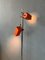 Vintage Space Age Mid-Century Orange Floor Lamp from Philips, 1970s 4