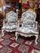Carved and Distressed Armchairs, Set of 2 1