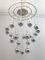 Mid-Century Chromed Metal Chandelier by Angelo Brotto for Esperia, Italy, 1970s 4