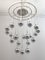 Mid-Century Chromed Metal Chandelier by Angelo Brotto for Esperia, Italy, 1970s, Image 4