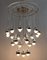 Mid-Century Chromed Metal Chandelier by Angelo Brotto for Esperia, Italy, 1970s 2