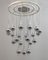 Mid-Century Chromed Metal Chandelier by Angelo Brotto for Esperia, Italy, 1970s 1