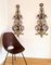 Italian Crystal and Gilt Wrought Iron Wall Sconces by Banci Florence, 1960s, Set of 2 17